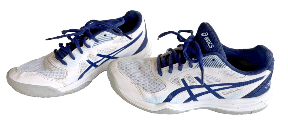Asics Upcourt 5 White/Blue Women’s Size 8 Volleyball, Active Wear